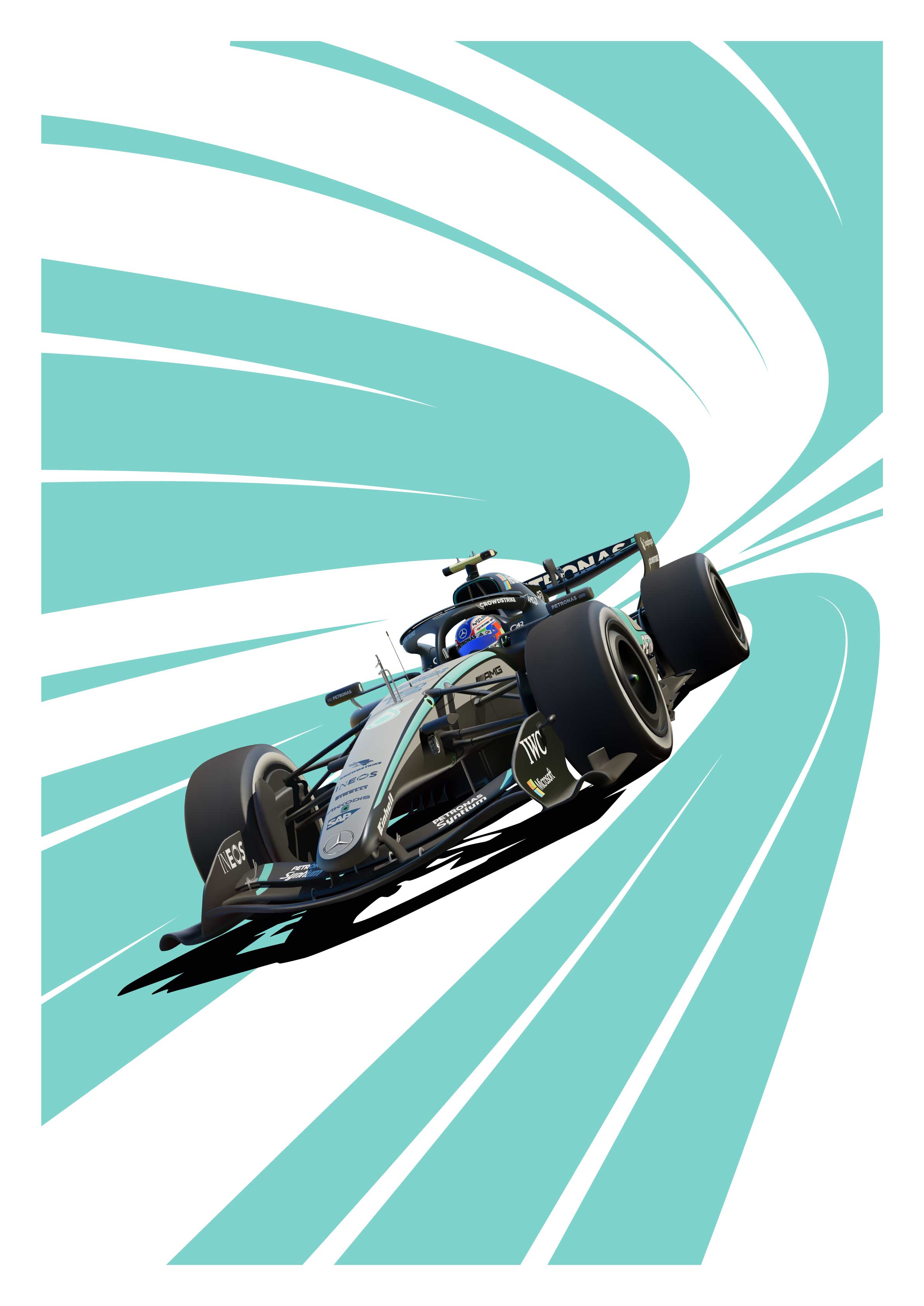 Andrea Kimi Antonelli's 2026 Mercedes W17 E Formula One Car