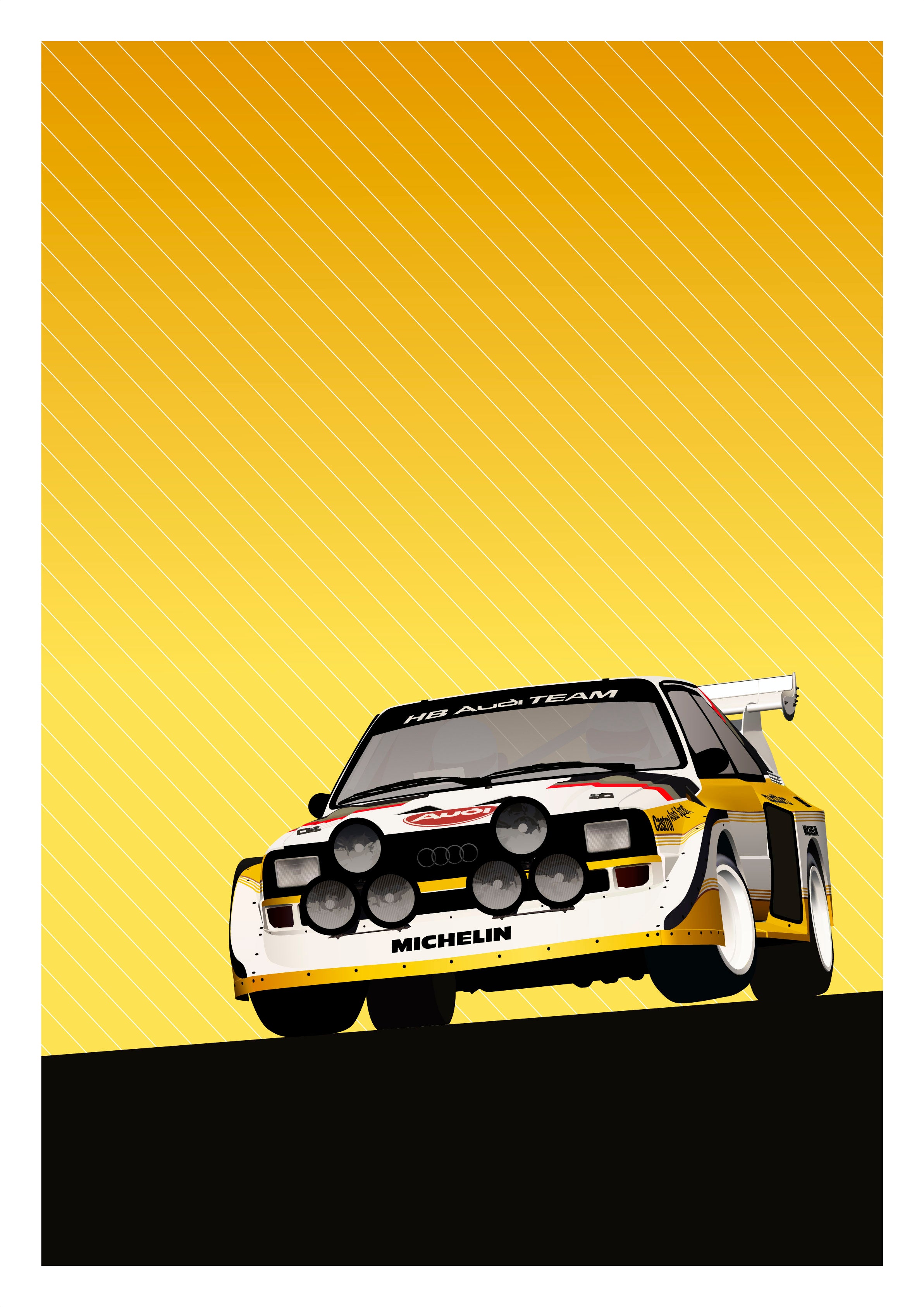 1985 Audi Quattro S1 Group B WRC car