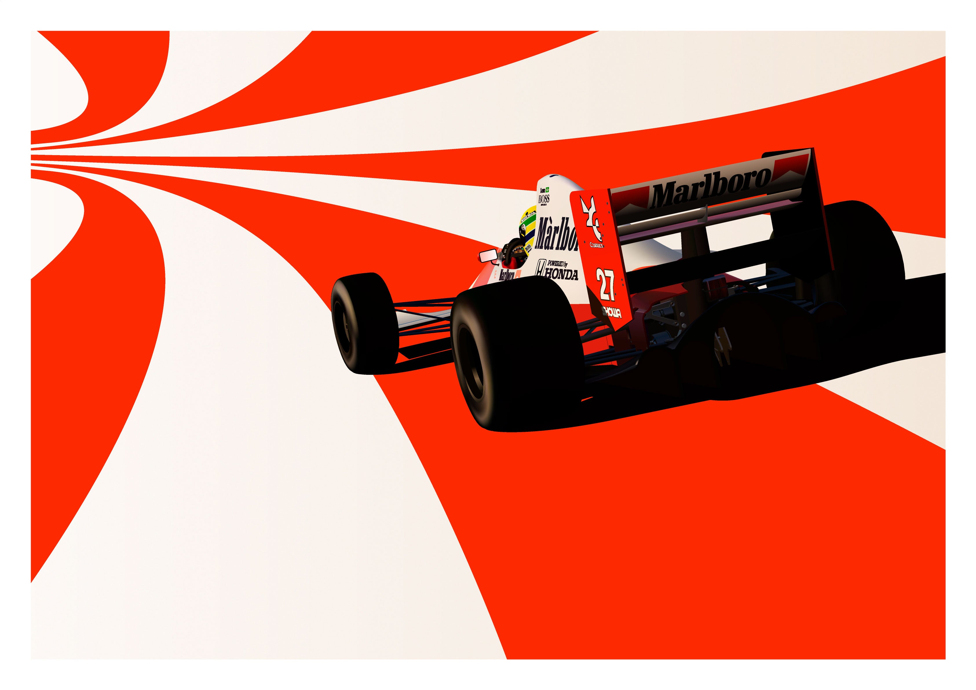 Ayrton Senna's 1990 McLaren MP4/5B Formula One car – Andrew