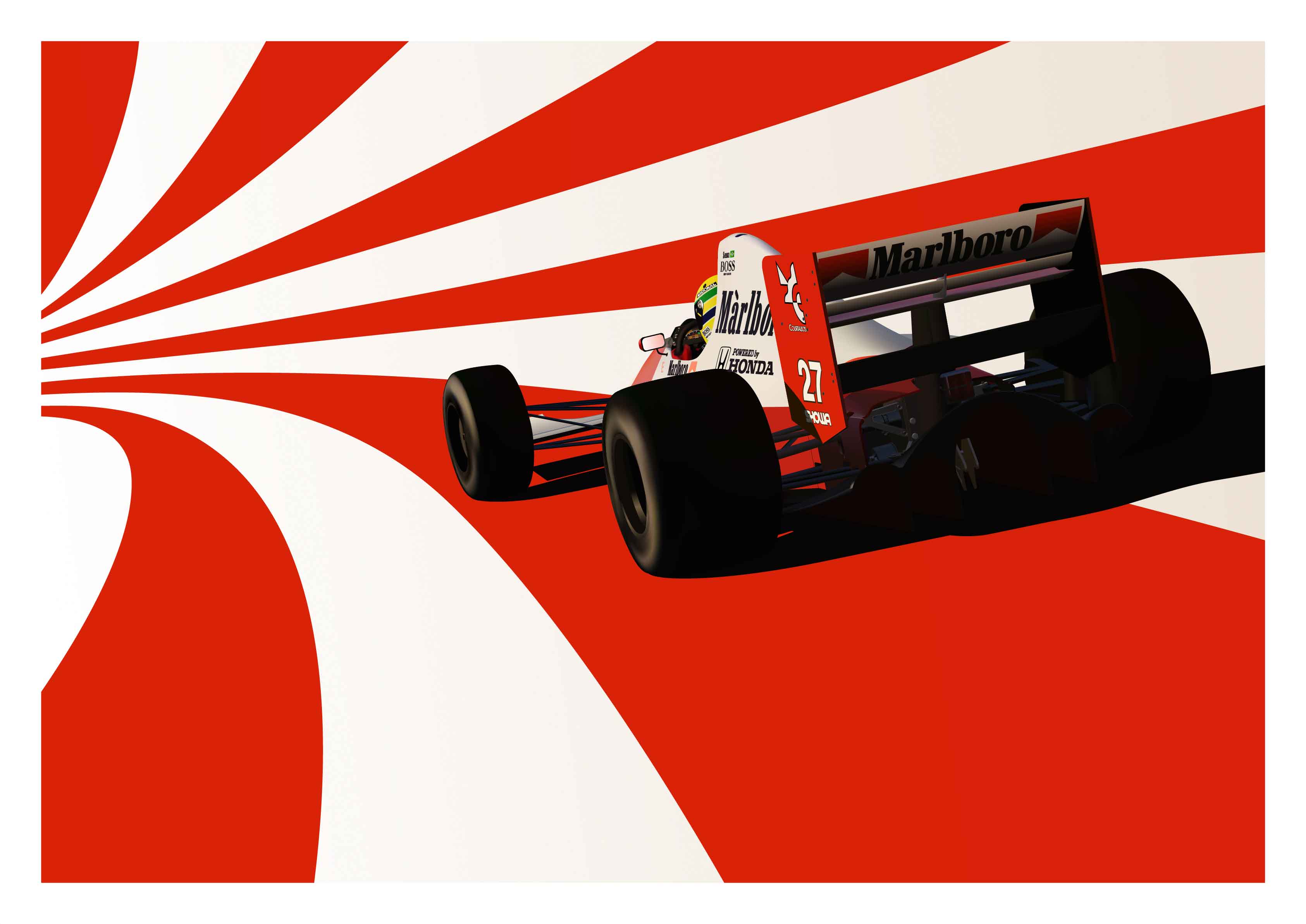 Ayrton Senna's 1990 McLaren MP4/5B Formula One car