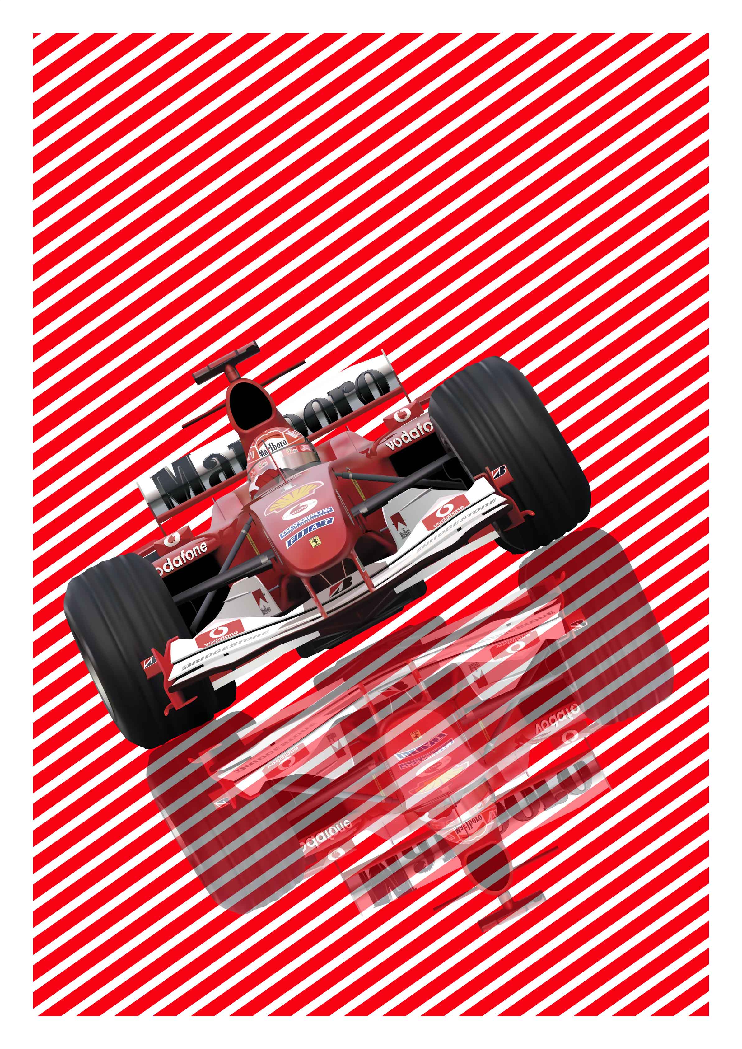 Michael Schumacher's F2004 Ferrari Formula One Car