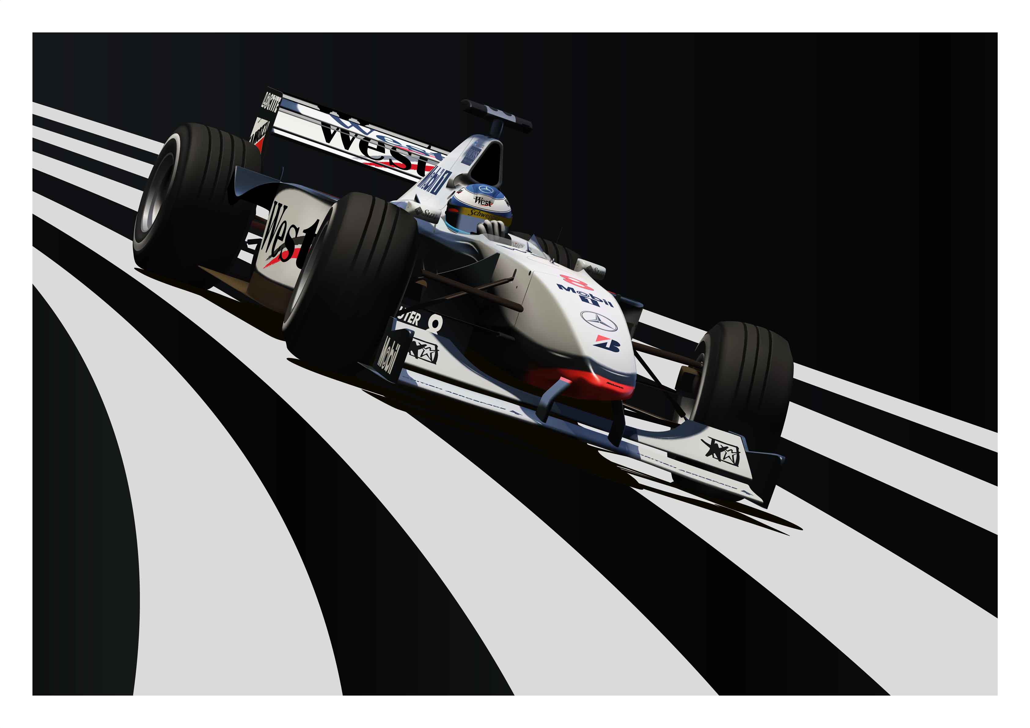 Mika Häkkinen's 1998 McLaren MP14/13 Formula One Car