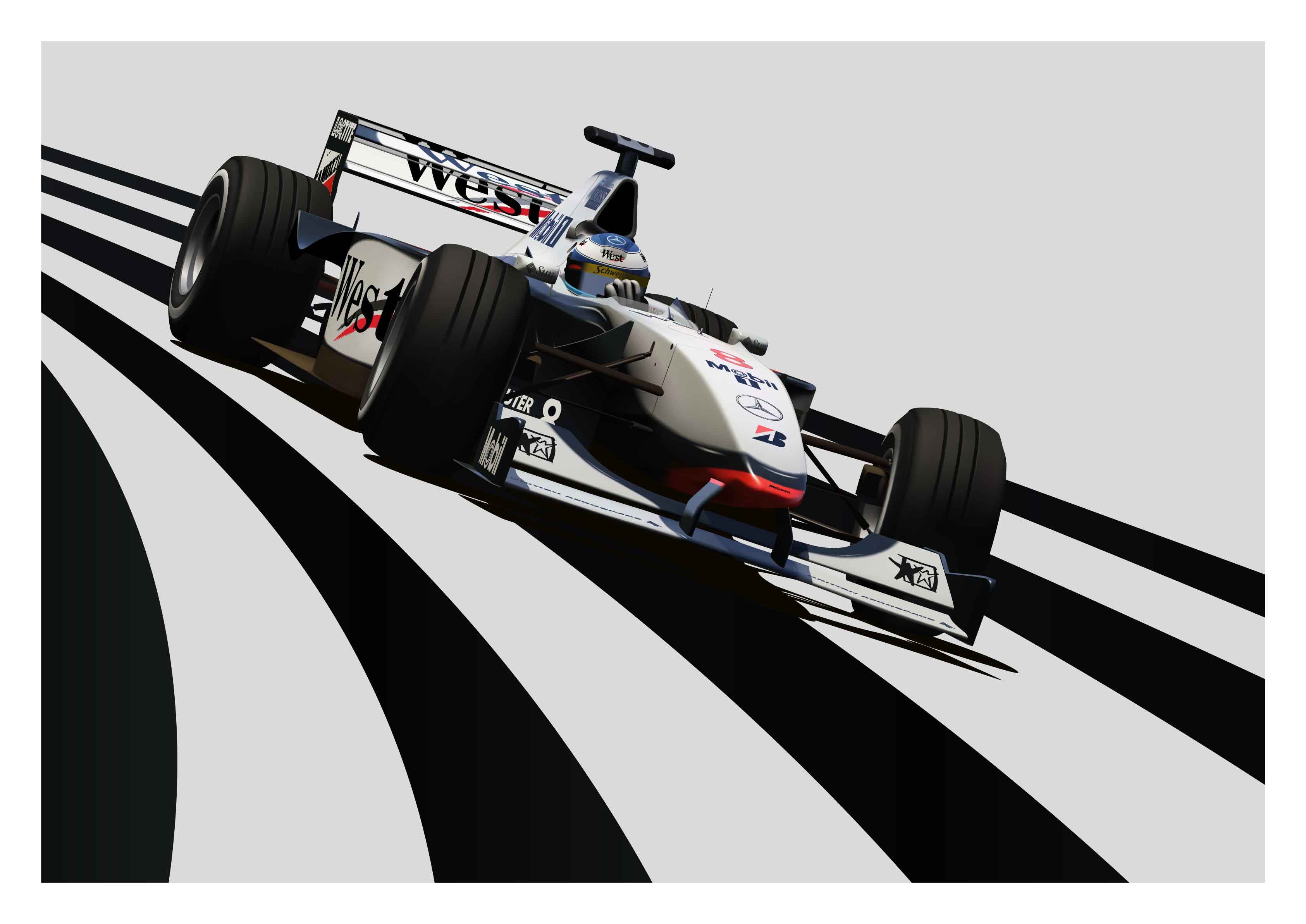 Mika Häkkinen's 1998 McLaren MP14/13 Formula One Car